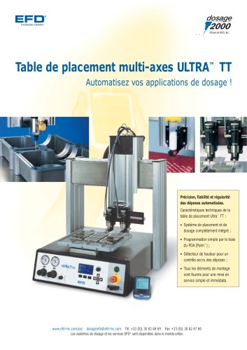 Table de placement multi-axes Ultra TT