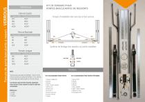 VERROUS Kit de Ferrure pour portes basculantes de ressorts - 2