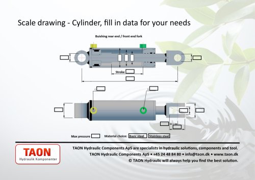 special cylinder bushing rear and fork front datasheet