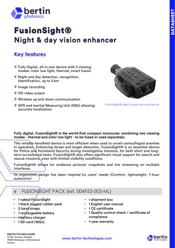 Datasheet FusionSight