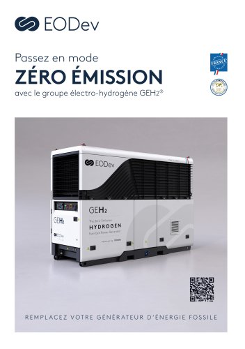 ZÉRO ÉMISSION avec le groupe électro-hydrogène GEH2®