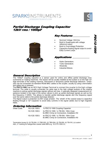 Partial Discharge Coupling Capacitors 12kV