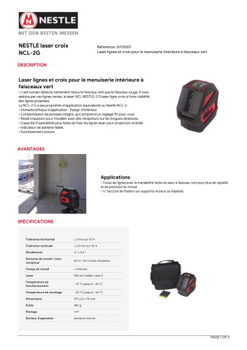 NESTLE laser croix NCL-2G