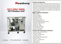 Huazheng HZLY-300A 18000L/h Oil Filter Oil Purifier Reliable Transformer Oil Cleaning Equipment