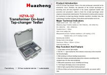 Huazheng HZYA-3Z Transformer On-Load Tap-Changer Tester for OLTC Performance Testing