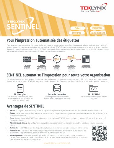 Pour l’impression automatisée des étiquettes