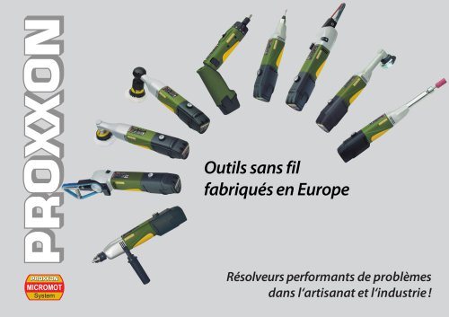 Outils sans fil fabriqués en Europe