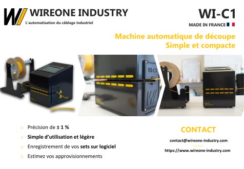 Brochure WI-C1 Machine de découpe de fils