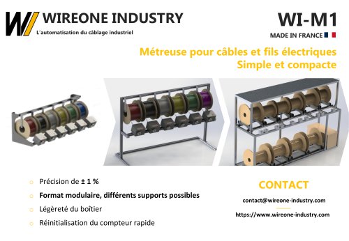 Brochure WI-M1 Métreuse câbles