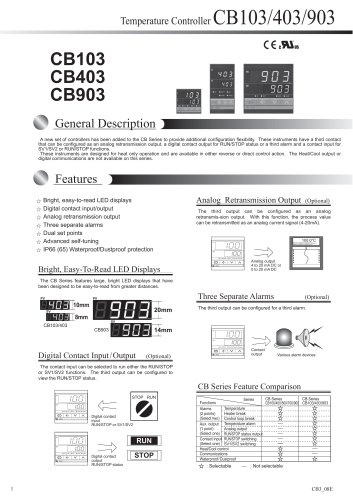 Temperature Controller CB103/403/903