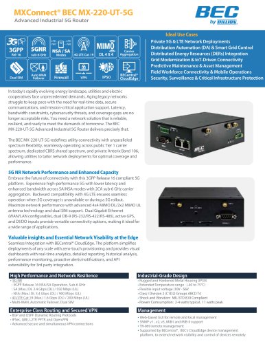 MXConnect® BEC MX-220-UT-5G
