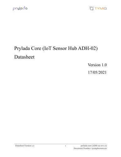 Prylada Core (IoT Sensor Hub ADH-02) Datasheet