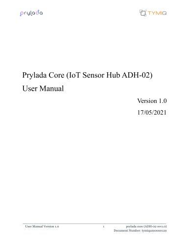 Prylada Core (IoT Sensor Hub ADH-02) User Manual