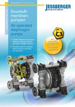 Air operated diaphragm pumps Flexible pumps for handling difficult media at relatively low pressures