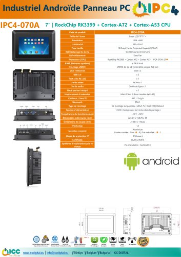 IPC4 Industrial Android Panel PC FR