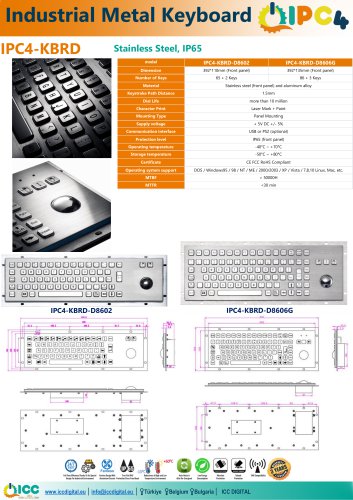 IPC4 Industrial Metal Keyboards