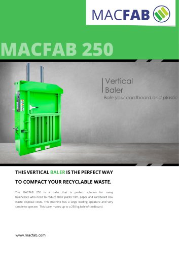 MACFAB 250 Baler