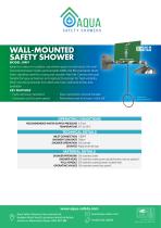 WALL-MOUNTED SAFETY SHOWER