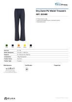 Dry Zone PU Waist Trousers ART. 022400