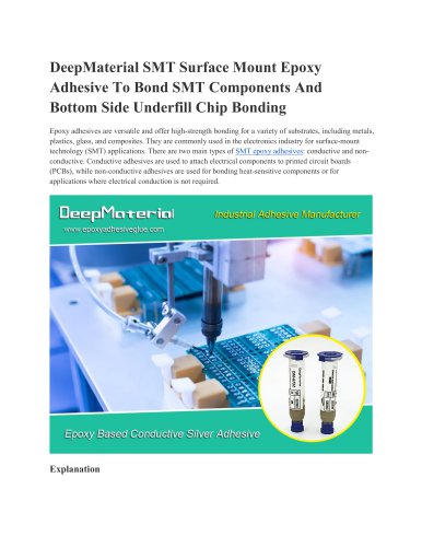 SMT Surface Mount epoxy adhesive