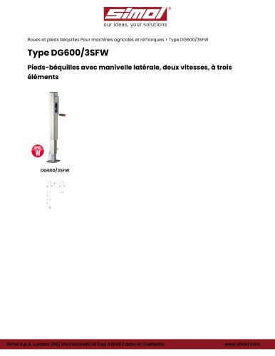 Type DG600/3SFW