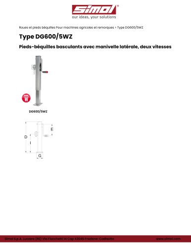 Type DG600/5WZ