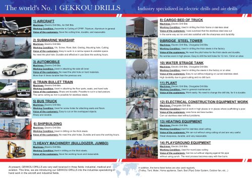 GEKKOU DRILLS Leaflet