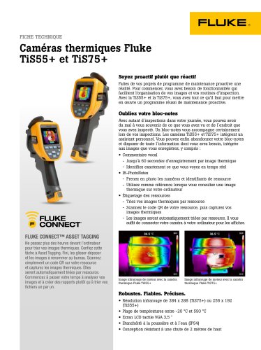 Caméras thermiques Fluke TiS55+ et TiS75+