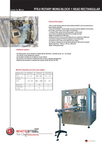 FF8.0 ROTARY MONO-BLOCK 1 HEAD RECTANGULAR