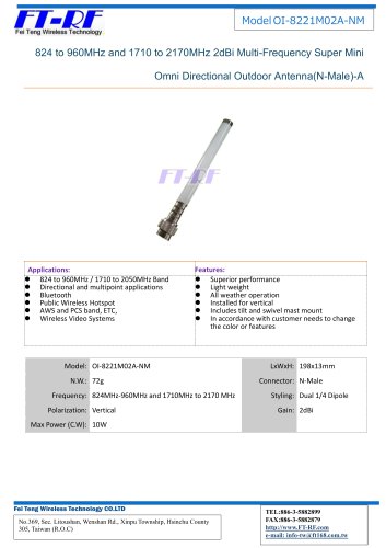 Model OI-8221M02A-NM