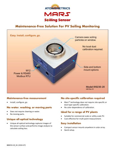 Mars™ - Soiling Sensor