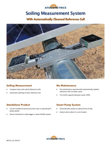 Soiling Measurement System With Automatically Cleaned Reference Cell