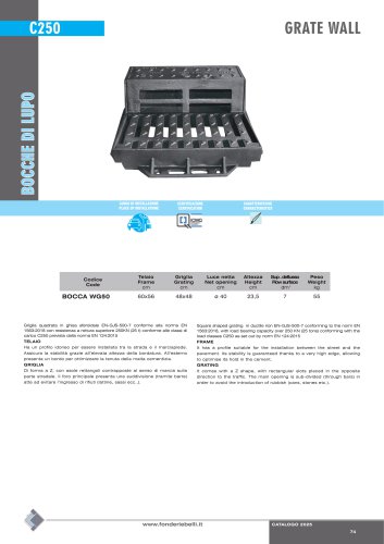 GRATE WALL C250