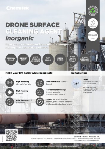 DRONE SURFACE  CLEANING AGENT  inorganic