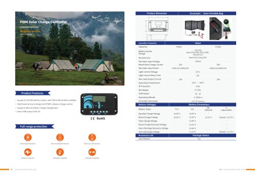 PWM Solar Charge Controller P2410/P2420