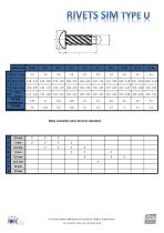Rivets Sim Type U - 1