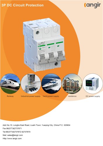 3P DC Circuit Breaker/DC MCB