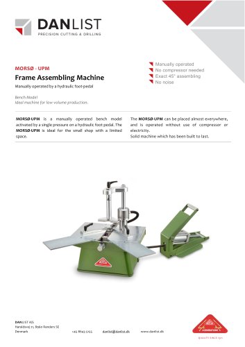 MORSO - UP-M  Frame Assembling Machine