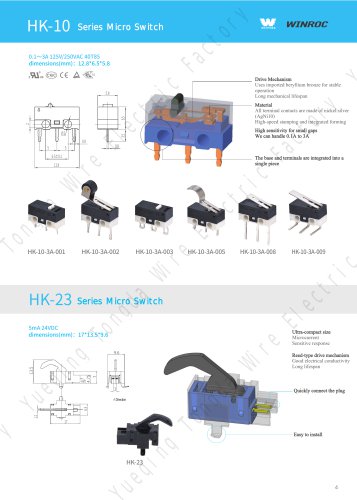 Ultra Subminiature Basic Switch