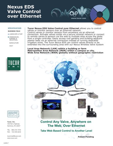 Nexus EDS Valve Control over Ethernet