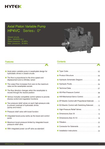 HP4VC Axial Piston Variable Pump