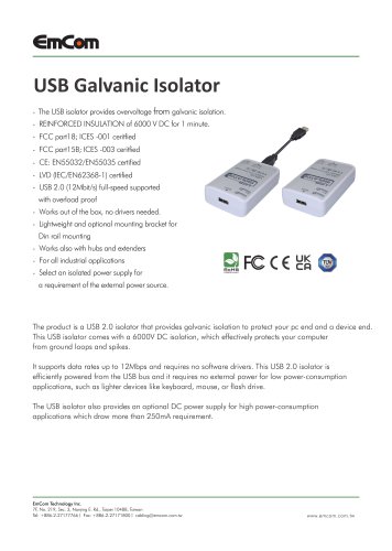 USB Galvanic Isolator