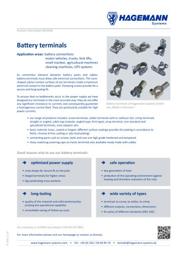 Battery terminals