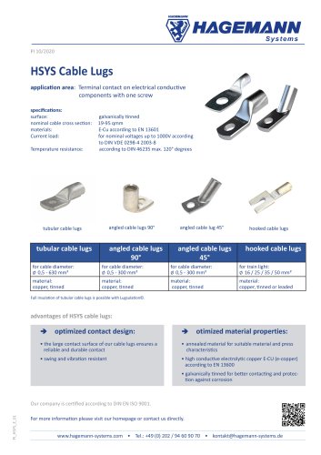 HSYS Cable Lugs