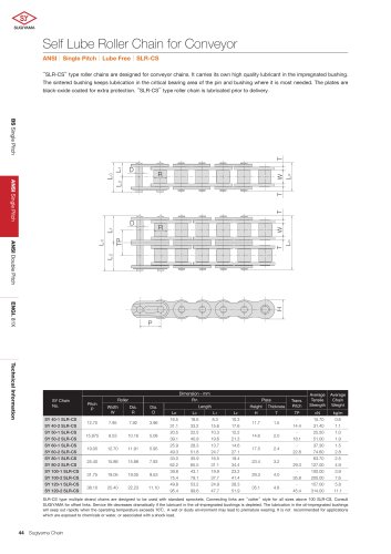 Self Lube Roller Chain for Conveyor SLR-CS