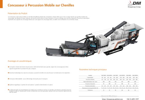 DM Concasseur &agrave; Percussion Mobile sur Chenilles DMI