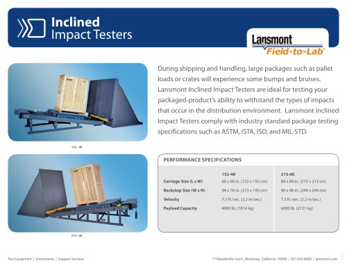 Inclined Impact Tester