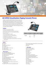 HZ-OP03 Paing console phone Datasheet