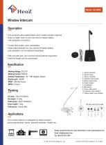 HZ-WI02 Window Intercom Datasheet
