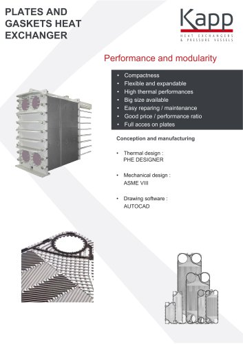 GASKETED PLATES HEAT EXCHANGERS